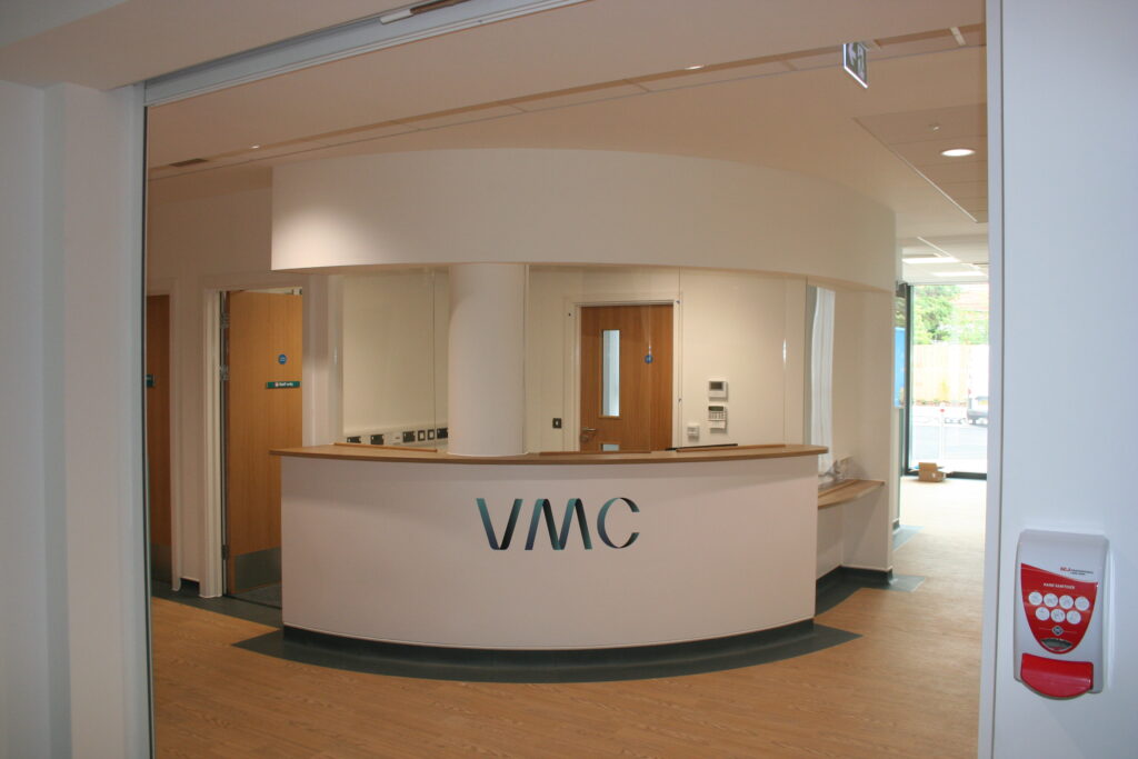 VMC medical reception desk
